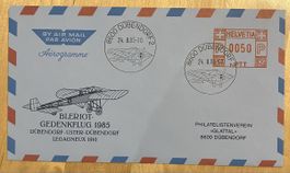 Aérogramm Bleriot-Gedenkflug 1985 Dübendorf