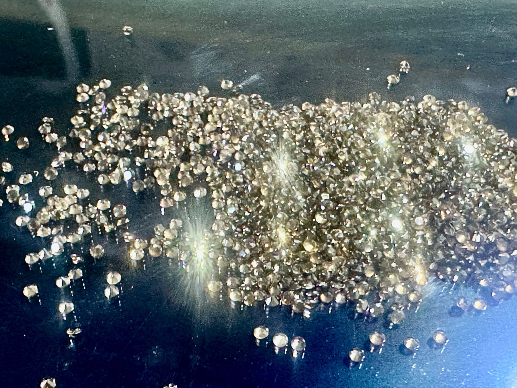 Fossili: 100 St fein brillantgeschliffene Rauchquartz-Pointer 1,5 mm – Nuovo (secondo la descrizione) da Langenthal venduto da Seelenfreunde 4
