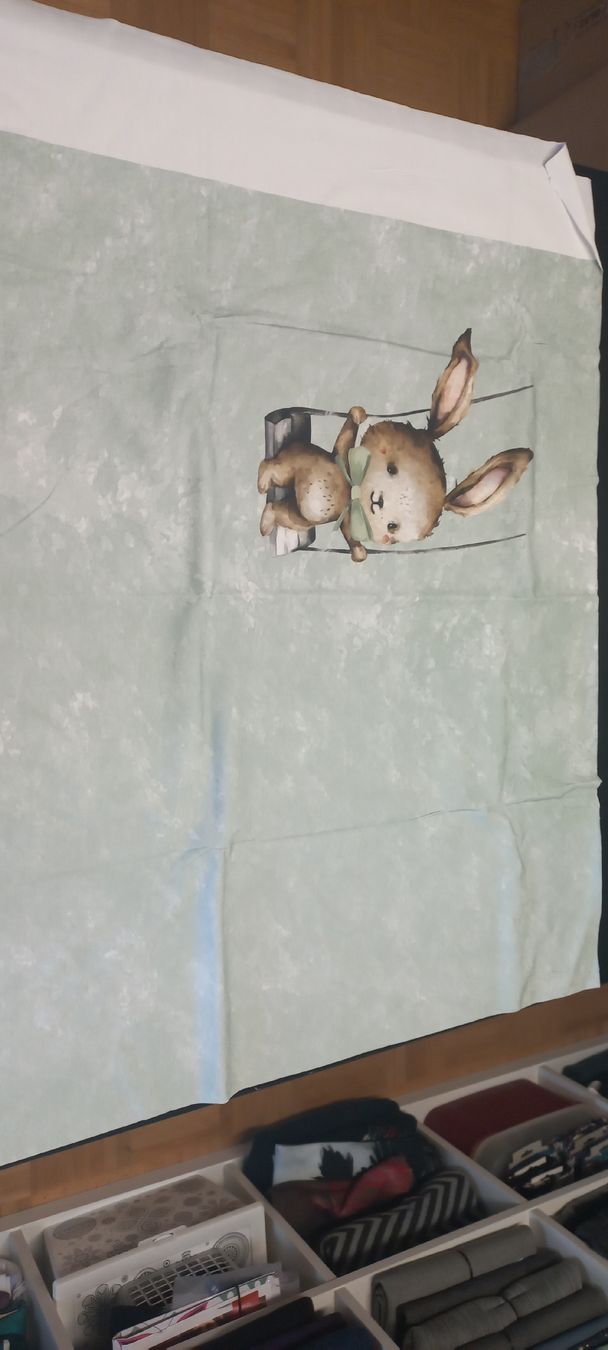 Tessuti: Panel Hase, grün Jersy – Nuovo (secondo la descrizione) da Flawil venduto da nimyqu