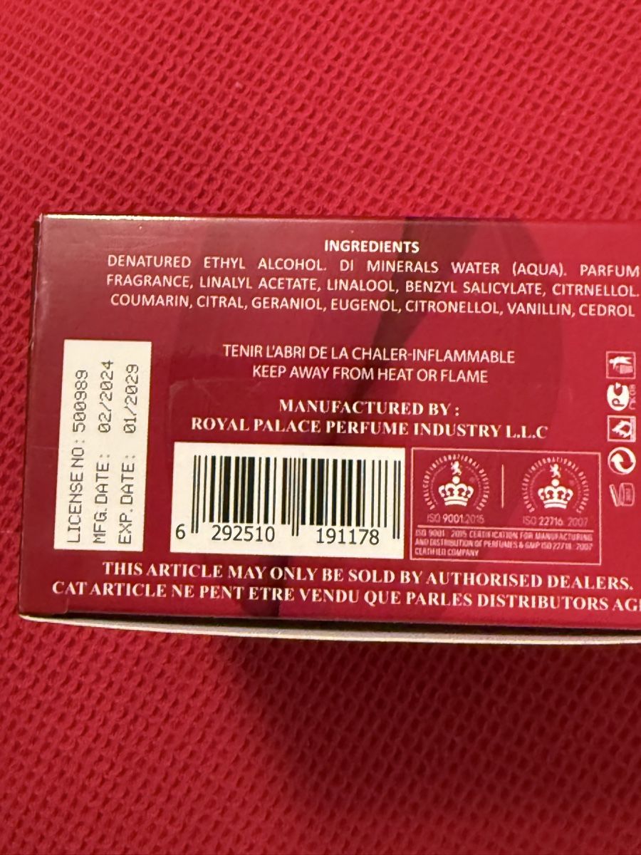 Profumi & Eau de Toilette: NEU***PARFUM 100 ml SEHR SCHÖNE DUFT**SUPER GESCHENK*** – Nuovo e nell'imballaggio originale da Zürich venduto da Ceca52 6
