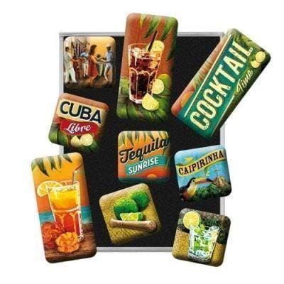 Calamite: 9-teil. Magnet-Set - Cocktail Time – Nuovo e nell'imballaggio originale da Ennetbürgen venduto da open24shop
