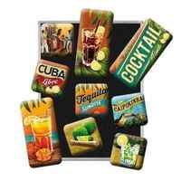 9-teil. Magnet-Set - Cocktail Time