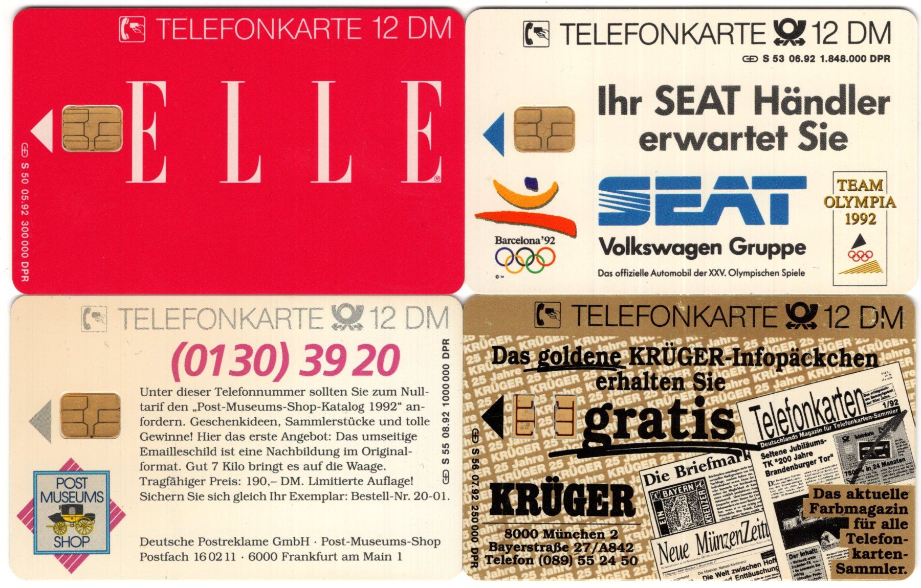 Telefon- & Taxkarten: 4 volle Deutsche Telefonkarten der S-Serie – Neu (gemäss Beschreibung) aus Eglisau von Chperfins 1