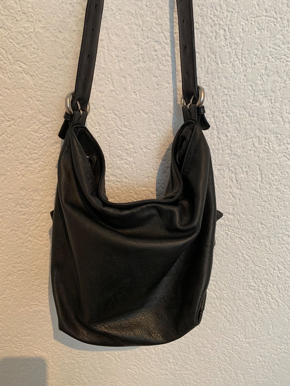 Borse da donna: Lupo echt Leder Tasche Beuteltasche schwarz – Usato da Fislisbach venduto da KolibriSecondhand 4