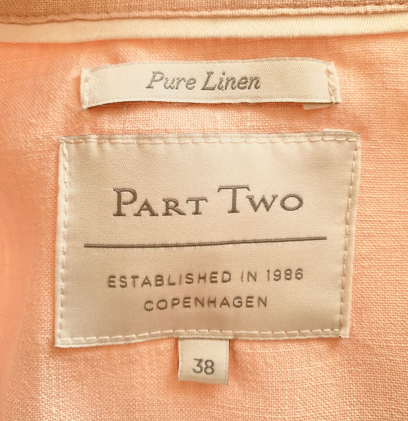 Camicette: Part Two Longbluse aus Leinen Grösse 38 – Usato da Oberwil BL venduto da Leni-Mischi 3