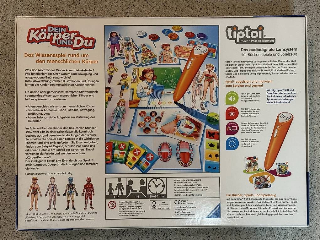Tiptoi Giochi: Tip Toi: Dein Körper und Du – Usato da Pfungen venduto da Marc_72 1