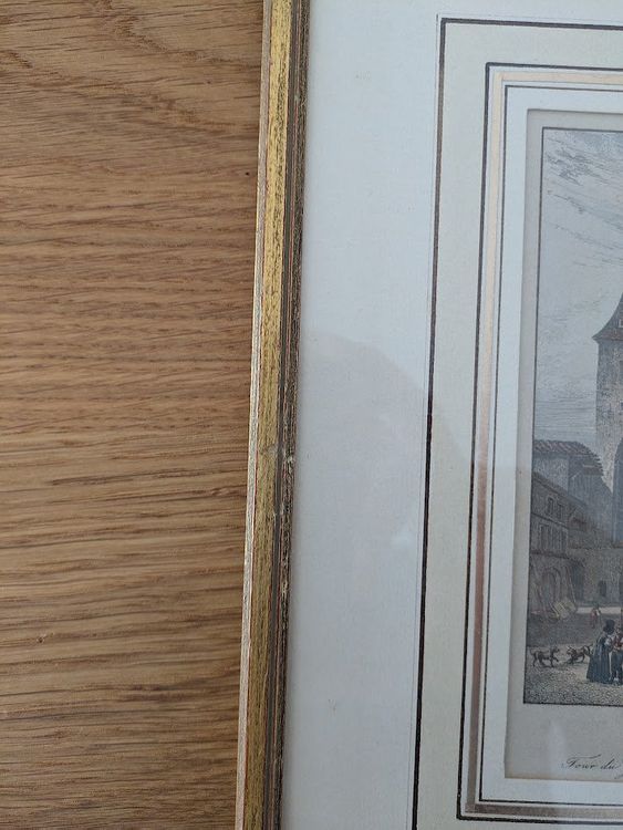 Incisioni: Stahlstich vom Tour du Grand Saint-Christophe à Berne – Usato da Schliern b. Köniz venduto da morphy55 3