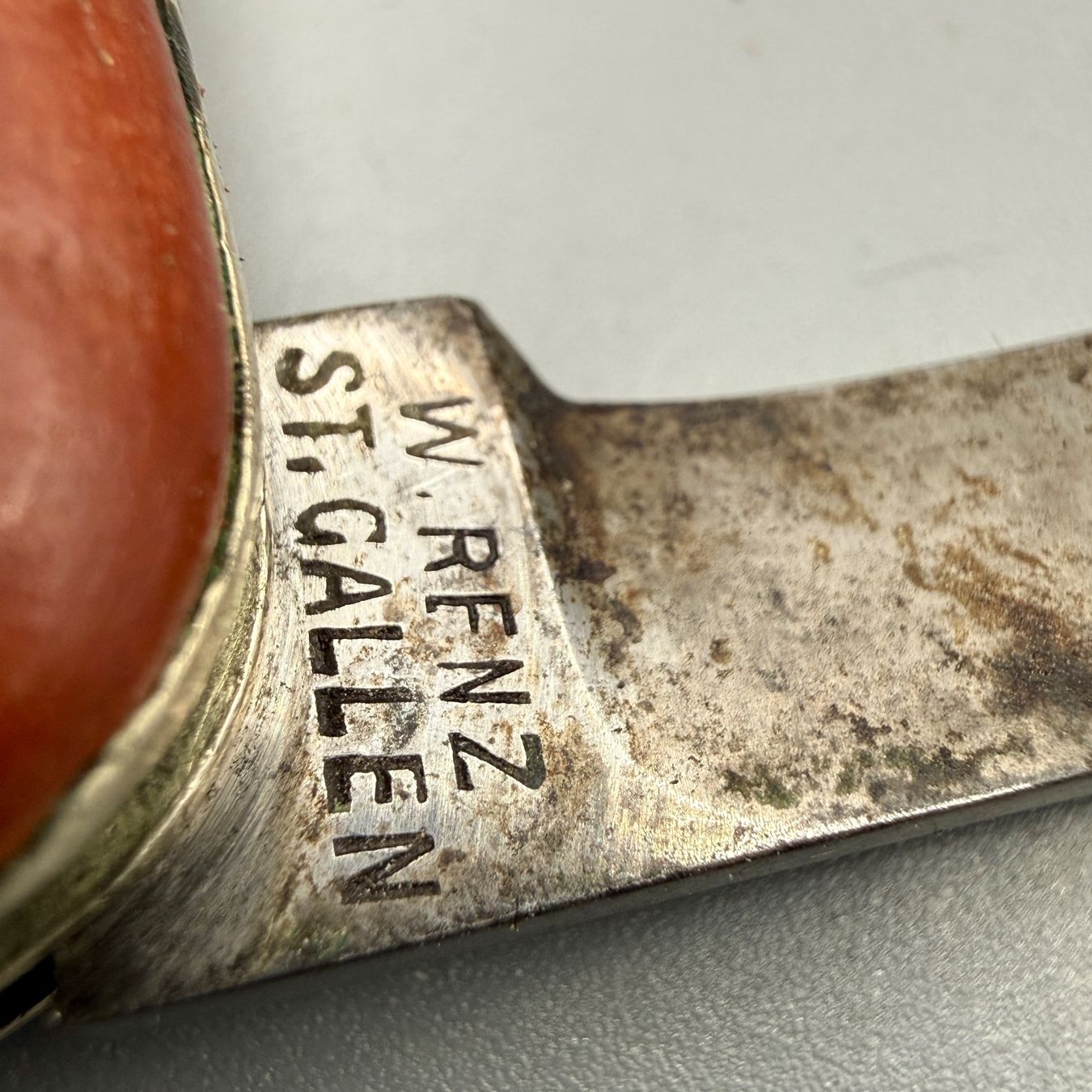 Taschenmesser: Altes Sackmesser W.Renz St.Gallen – Gebraucht aus Ueberstorf von Brocandi 5