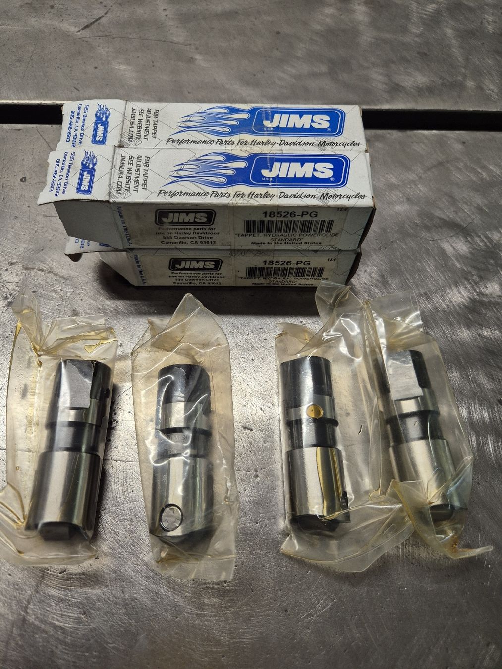 Harley-Davidson Tutti i ricambio per moto: JIMS Poussoirs hydraulique Harley-Davidson XL – Nuovo e nell'imballaggio originale da Le Locle venduto da CHEGUA
