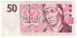 Banknote Tschechoslowakai 50 korun 1994