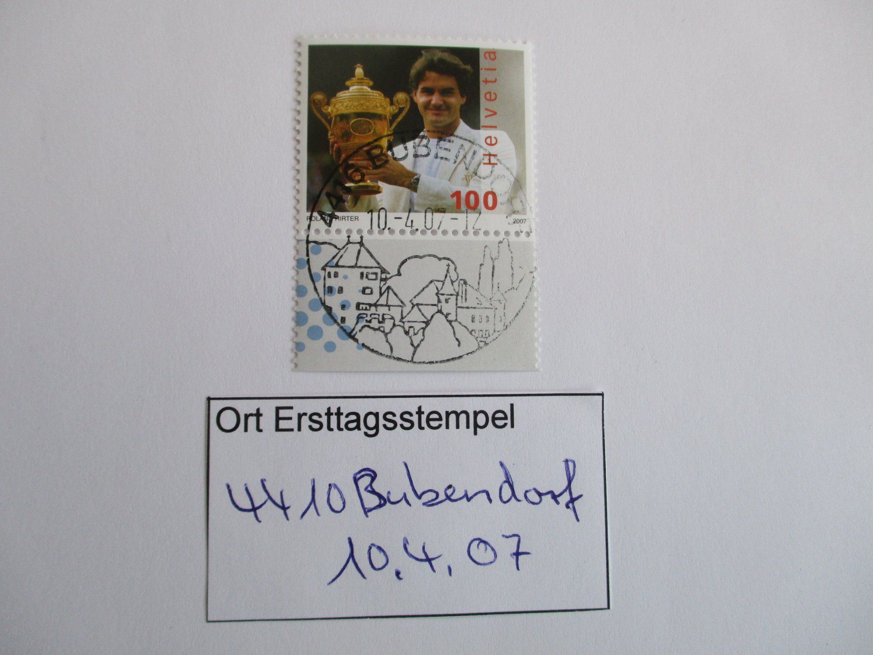 Tutti i francobolli: Voll Ort Ersttagsstempel 4410 Bubendorf – Usato da Langnau b. Reiden venduto da Aktuell88