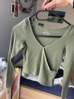 Maglia Hollister verde a coste, taglia S