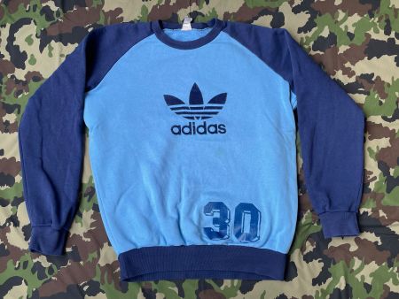 Vintage 90s Adidas Sweater Neuchâtel Fontainemelon Sz M