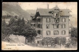 AK St-Beatenberg, Hotel Post, 1908