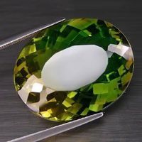 Ametrin 30,8 ct IF Oval Brasilien Grün-Gelb