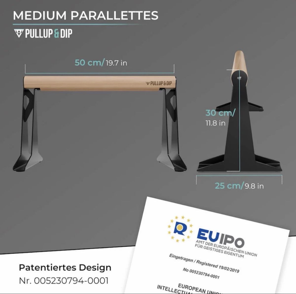 Hometrainer: Pullup & Dip Parallettes Set M wie neu – Gebraucht aus Zürich von blancali 6