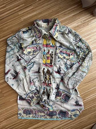 RENZO 100% Seide Bluse