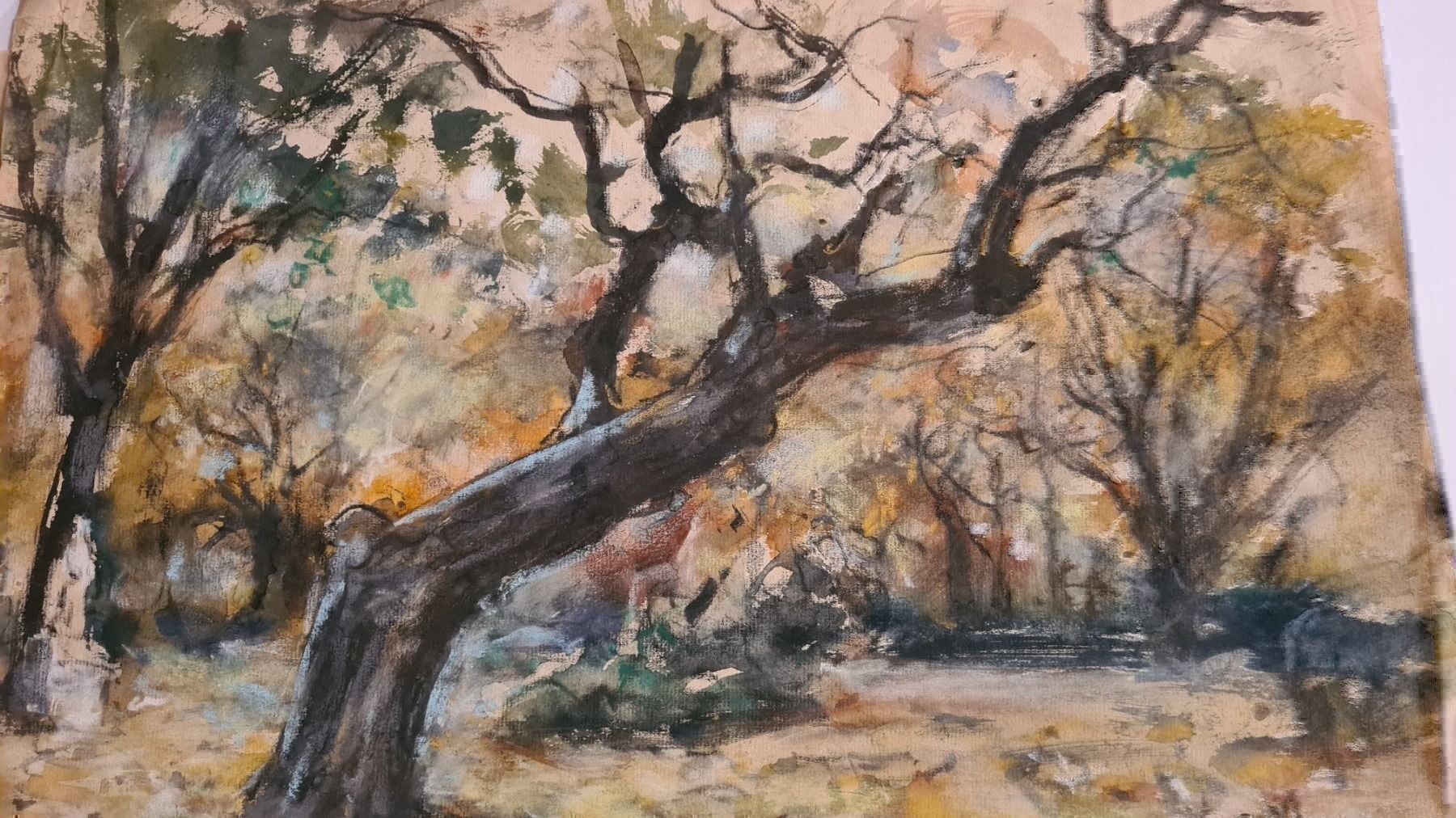 Dipinti: Herbert Meyer 1882-1960 Orig. Aqu. Paris – Usato da Emmenbrücke venduto da Kunstankaufverkauf9 2