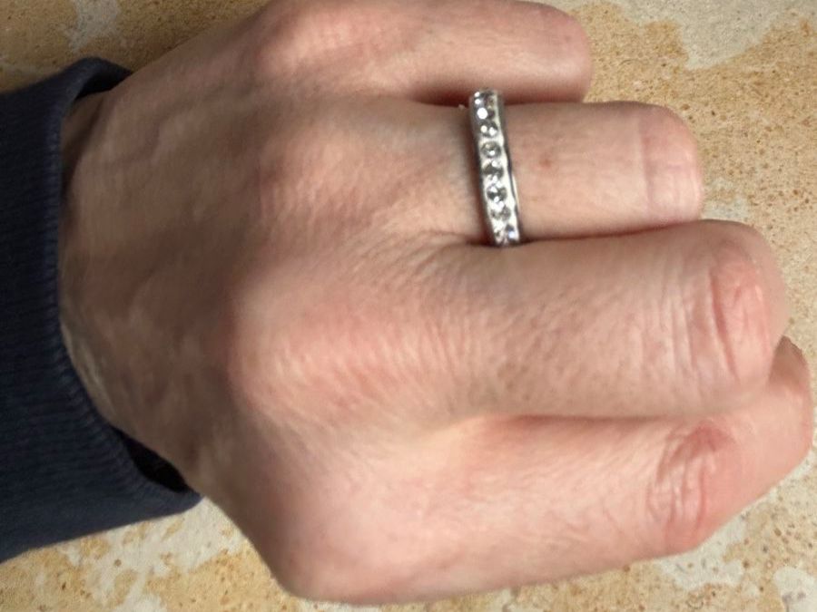 Anelli: Ring gr.54 glitzerkranz - Funkelnd & Elegant! – Usato da Dittingen venduto da Bellevista