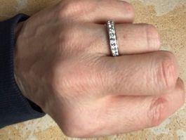 Ring gr.54 glitzerkranz - Funkelnd & Elegant!