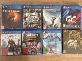 8 PS4 Spiele gebrauchter Zustand