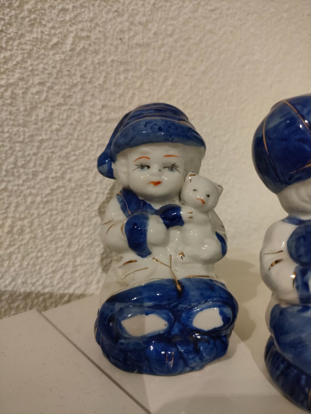 Statuette: 2 Deko Figuren - blau weiss – Usato da Wiesendangen venduto da s_er 3