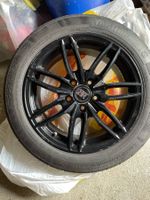 Jantes alu noires + pneus été 195/55/16
