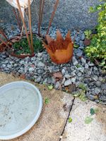 Rostkrone Gartendeko Metall gebraucht Grösse 20cm