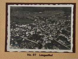 Fliegeraufnahme Walter Mittelholzer, Echtfoto, Langenthal