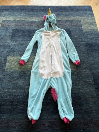 Einhorn Pyjama / hellblau / Grösse S