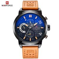 ⌚ Herrenuhr Chronograph Braun Edelstahl Quarz Sport NEU