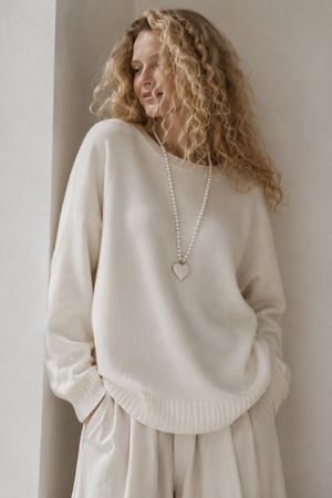 Neuer toller Pullover aus Wolle + Kaschmir Gr.L-M