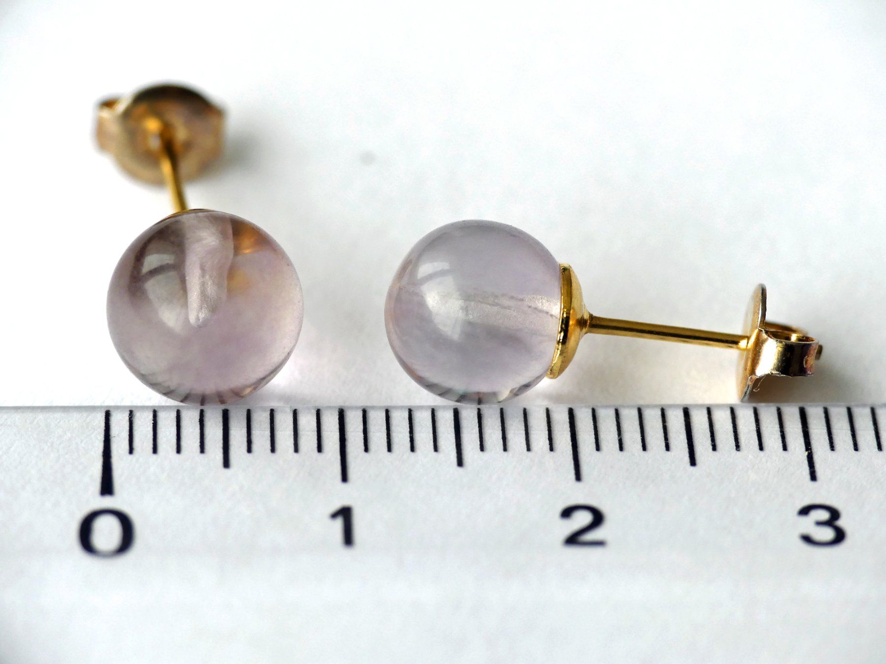 Boucles d'oreille: Ohrstecker mit Fluorit – D'occasion à Matten b. Interlaken par kero71 3