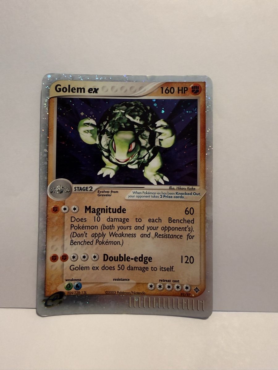 Pokémon Carte collezionabili: Golem ex 91/97 holo ex dragon 2003 – Usato da Lugano venduto da ktm_7jr7