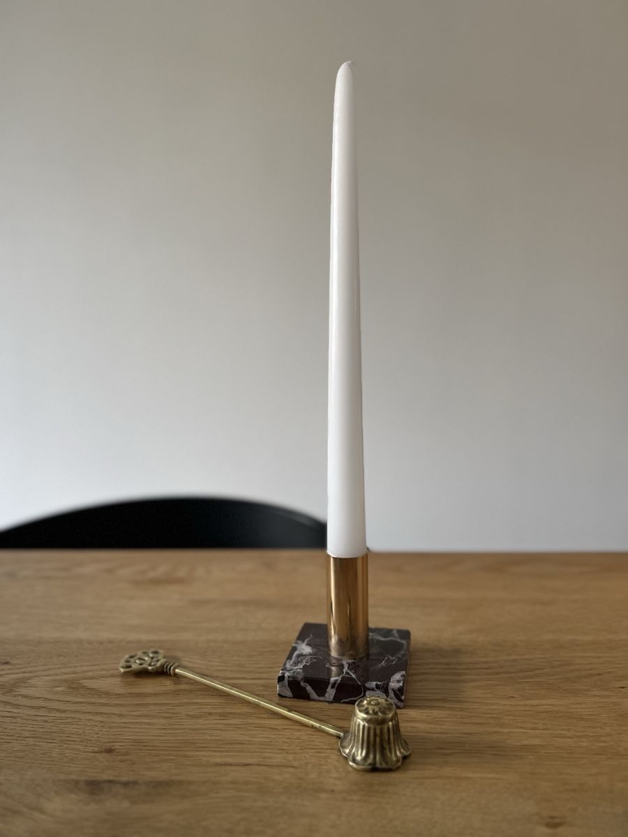 Portacandele: Edler Kerzenständer Marmor & Messing, neuwertig! – Usato da Zürich venduto da kitsune 1