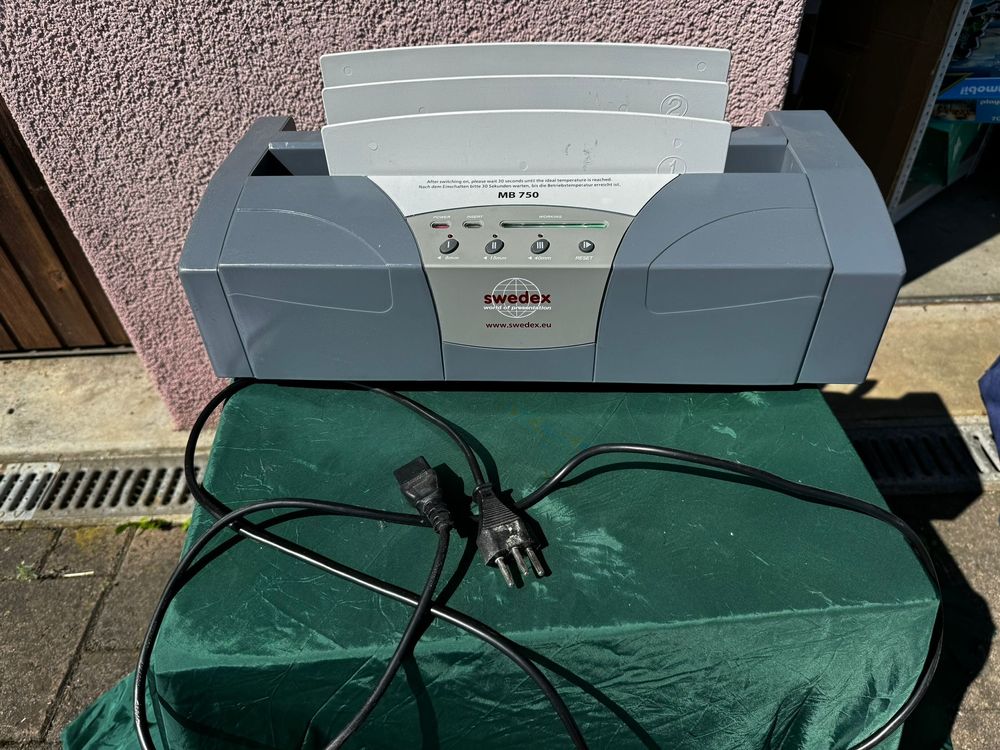 Swedex Thermobindegerät MB 750 (Gebraucht) in Egg b. Zürich für CHF 30 ...