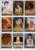 9 japanische Weiss Schwarz Karten aus der Serie Oshi No Ko