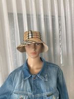 RARITÄT - stilvoller und edler Karo-Hut, beige, 1 Size