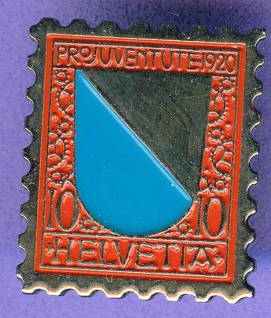 Placchette & Badge: PTT  Pro Juventute 1920  ZÜRICH – Usato da Winterthur venduto da Sammleroase