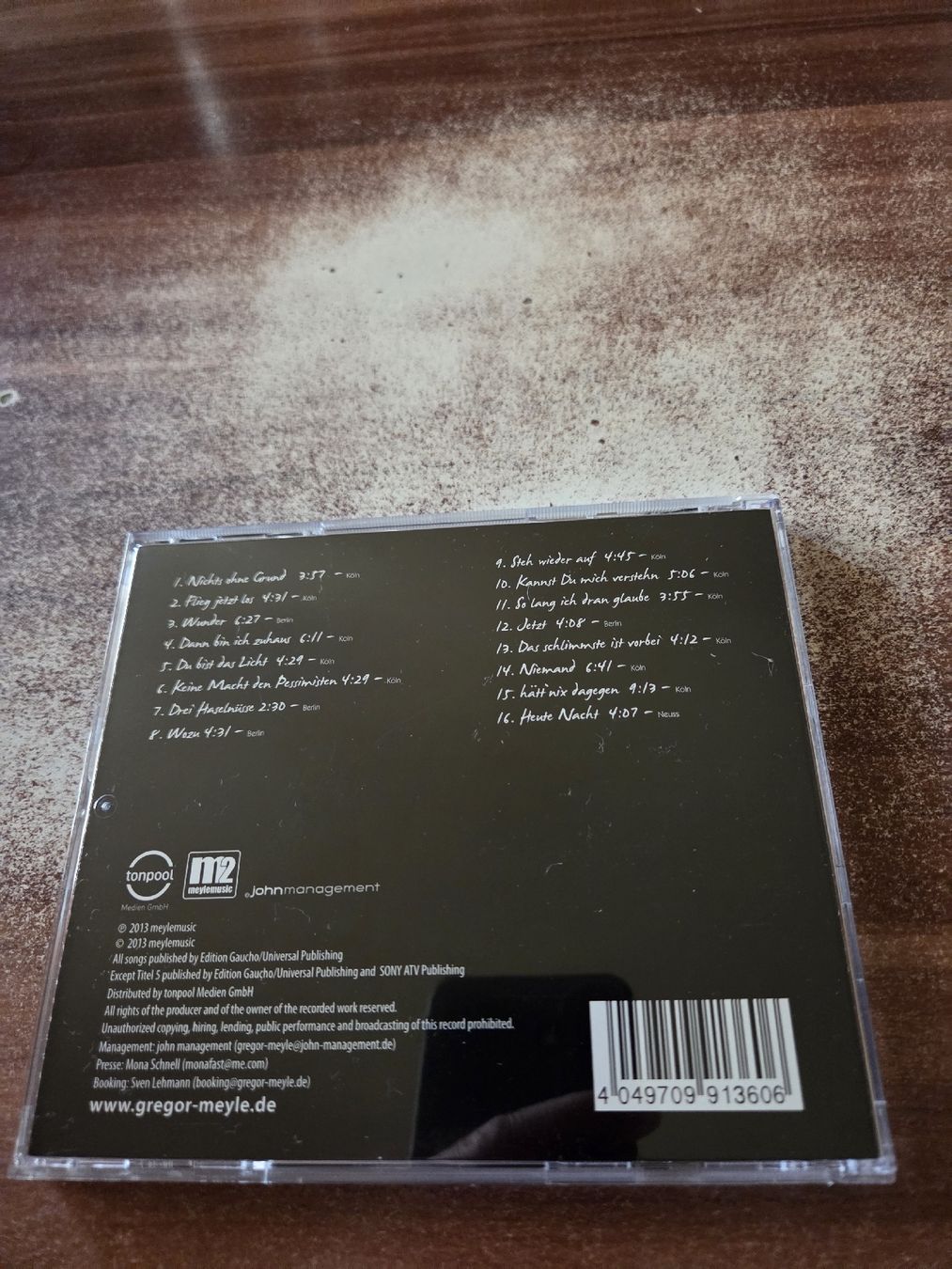 CDs: Gregor Meyle - Meile für Meyle - Live – Gebraucht aus Wattenwil von Mage66 1