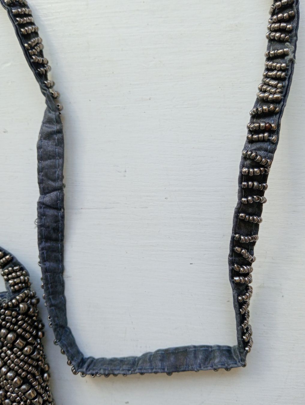Borse da donna: Handtasche im Vintage-Stil mit Silberperlen / Boho Y2K Abend – Usato da Allschwil venduto da Evgeniia78 3