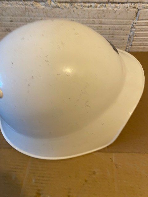 Schweizer Armee Uniformi & Effetti personali: STAHLHELM  M 18 WEISS  WERKSCHUTZ – Usato da Chur venduto da silbermon 3