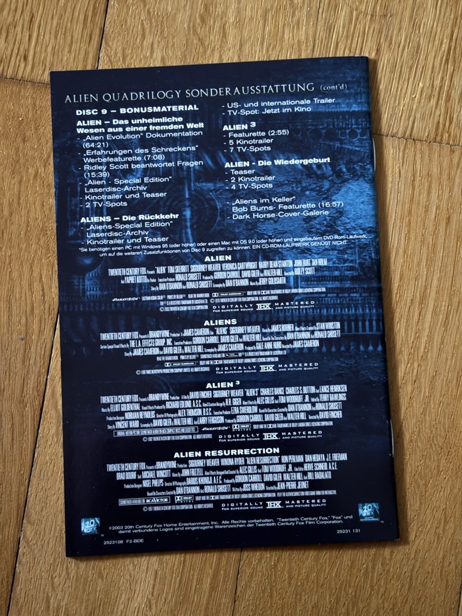 Alle DVDs: Alien Collectors Head mit 9 DVDs – Neu (gemäss Beschreibung) aus Basel von v3t_z9gg 6