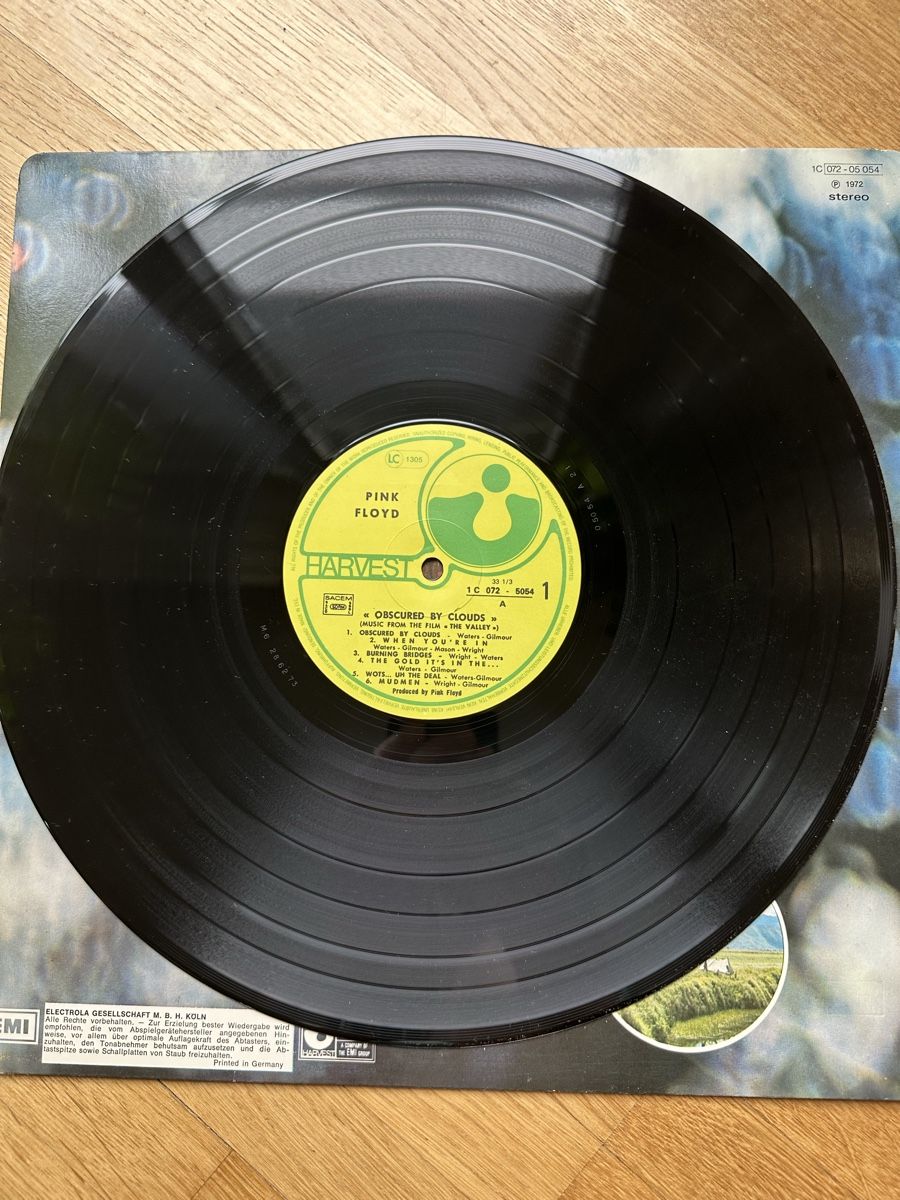 Dischi in vinile: Pink Floyd Obscured by Clouds LP – Usato da Zürich venduto da marcochreis5 4