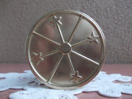 Alte Messing Skulptur*SANDUHR*knapp 5 Minuten Durchlaufzeit