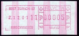 SFS 8 Frama mit Endstreifen VIII/197 ** postfrisch