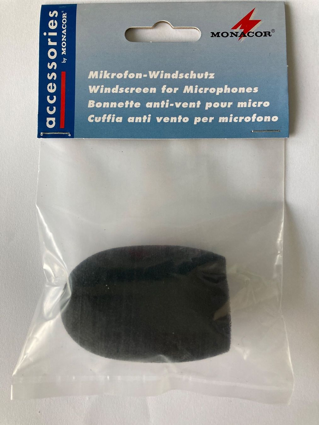 Monacor Microfoni: Monacor WS-40 Mikrofonschutz Neu – Nuovo e nell'imballaggio originale da Hünenberg venduto da Electron0