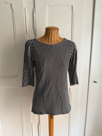 RALPH LAUREN - T-Shirt schwarz-weiss gestreift S