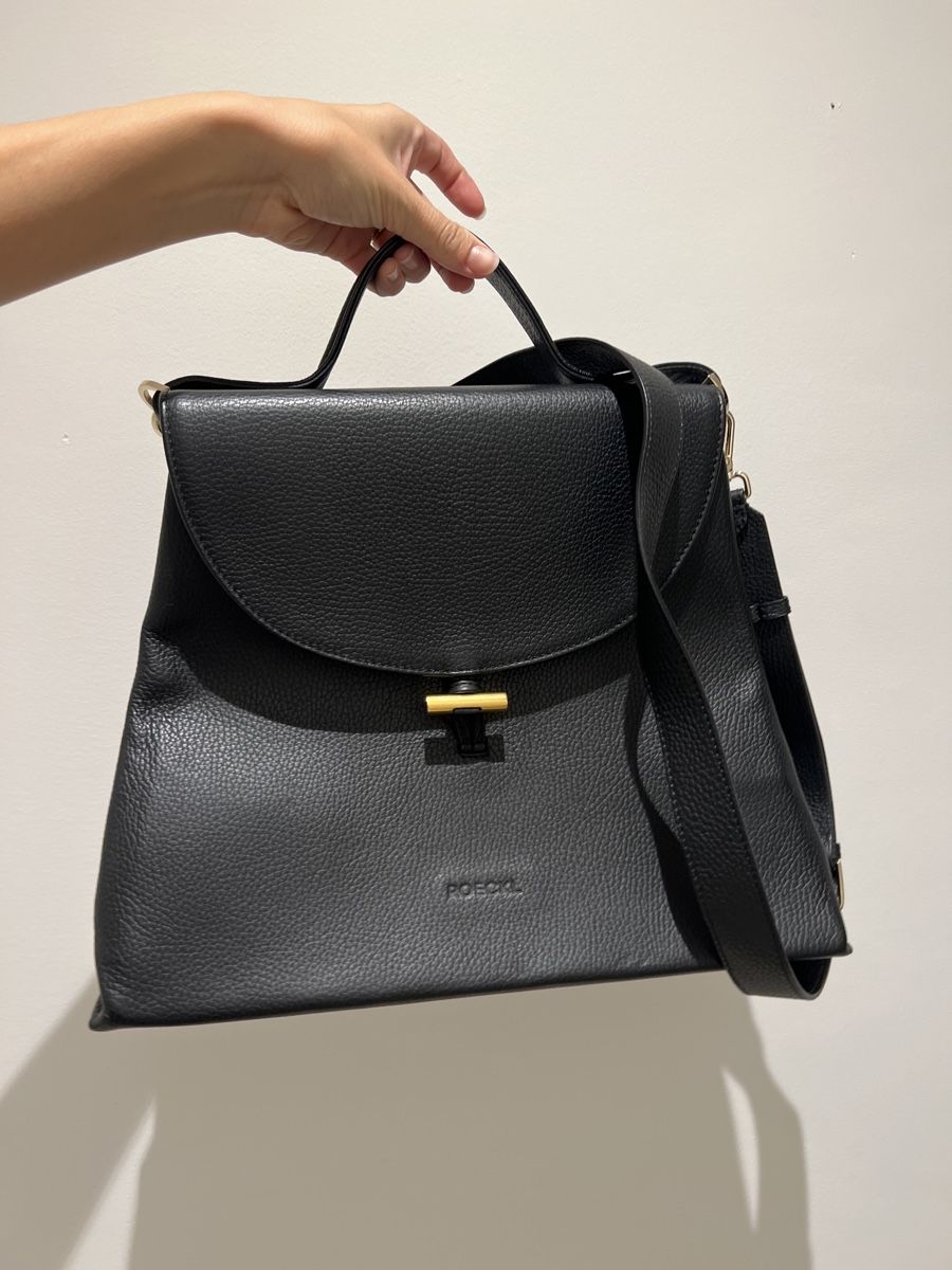Taschen für Damen: Roeckl Leder Tasche Schwarz – Gebraucht aus Stäfa von CarolinaC.