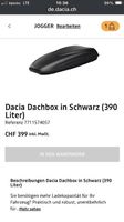 Dachbox Dacia Jogger ( original Dacia-Zubehör ) wie NEU